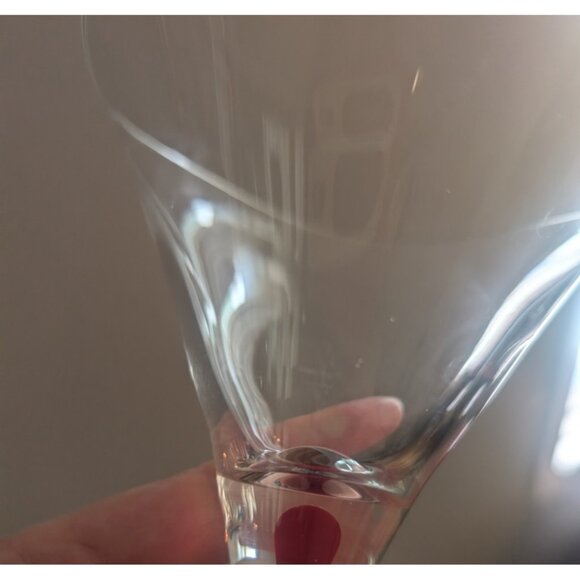 Orrefors "Intermezzo" Red Martini Glass, Single - Picture 5 of 5